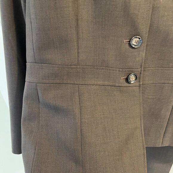 Suit Studio Dark Brown Heathered Pant Suit – Jacket 18 / Pants 18 - Picture 13 of 16